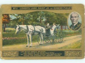 Divided-Back HORSE SCENE Great Postcard AA9393