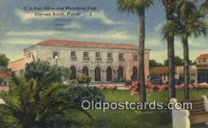 Daytona Beach, FL USA Post Office 1953 light postal marking on front