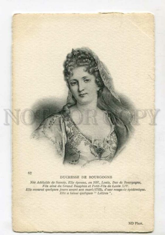 3116482 Duchesse de BOURGOGNE Adelaide mother King Louis XV Old