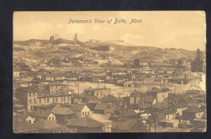 PANORAMIC VIEW OF BUTTE MONTANA SMELTER DOWNTOWN VINTAGE POSTCARD