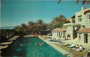 Death Valley California Inyo Outdoor Swimming Pool Furnace Inn Postcard 1496