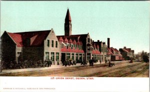 Ogden, UT Utah  UNION DEPOT  Railroad~Train Station  ca1900's UDB Postcard