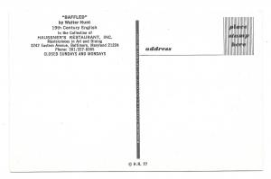 Baffled Walter Hunt Cat Dogs Haussner's Restaurant Baltimore