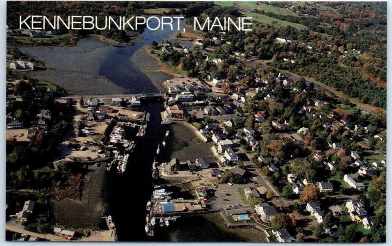 Postcard - Kennebunk River At Low Tide - Greetings From Kennebunkport, Maine