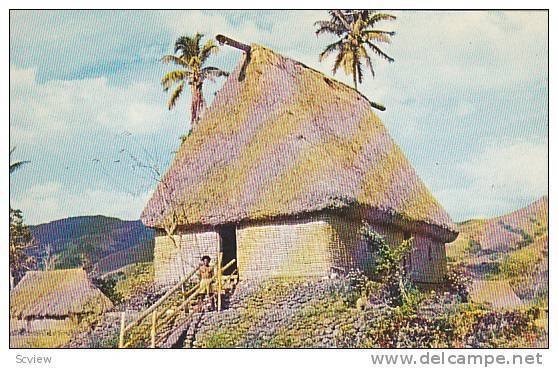 Chief's House, Fijian Bure (House), Fiji, 1940-1960s