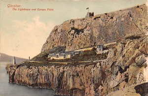 Lighthouse and Europa Point Gibraltar Postcard.