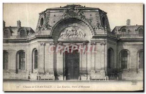 Old Postcard Chateau de Chantilly Stables Gate of Honor