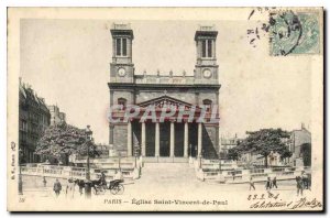 Postcard Old Paris Church of Saint Vincent de Paul