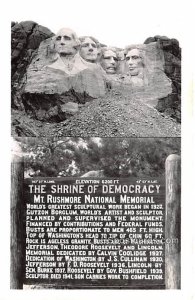 The Shrine of Democracy - Black Hills, South Dakota SD  