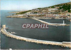 Modern Postcard Sete Aerial View of the port