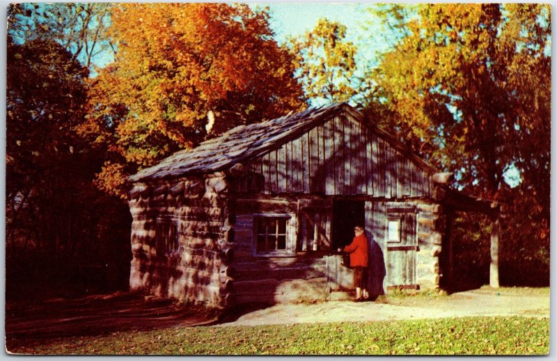 VINTAGE POSTCARD MILLER'S BLACKSMITH SHOP AT LINCOLN'S NEW SALEM STATE PARK ILL