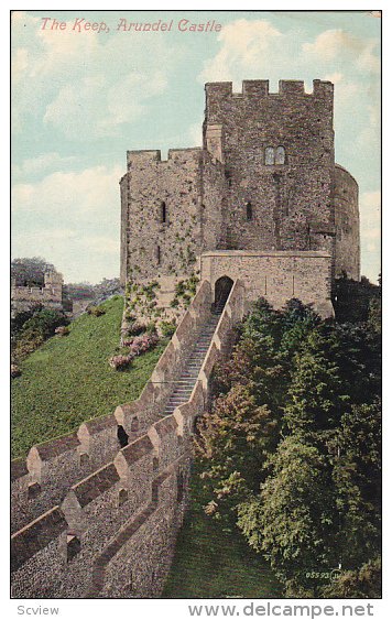 ARUNDEL, Sussex, England, 1900-1910's; The Keep, Arundel Castle