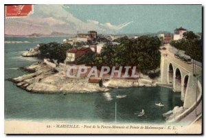 Postcard Marseille Old Bridge Counterfeit Money and Rointe Malmousque