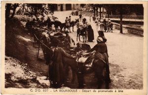 CPA La BOURBOULE Depart de promnade a ane (409389)