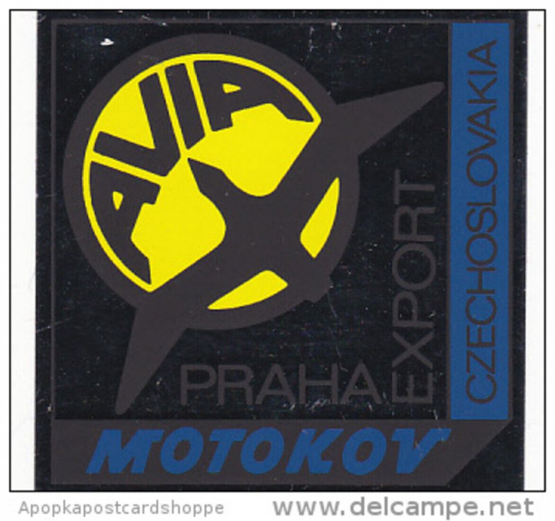 AVIA TEAM MOTOKOV MANUFACTURING LABEL CZECHOSLOVAKIA