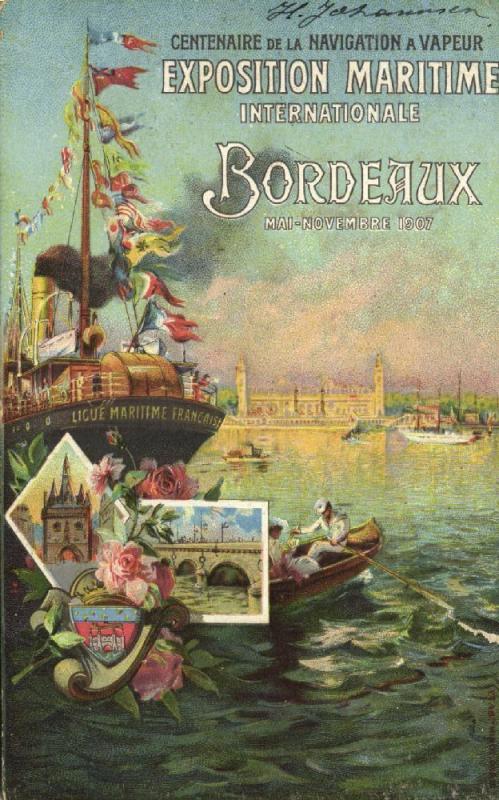 Exposition Maritime Internationale Bordeaux (1907) French Expo Advertisement