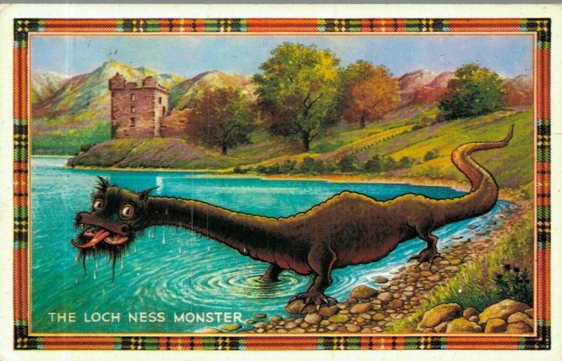 The Loch Ness Monster Postcard Halloween 02.01