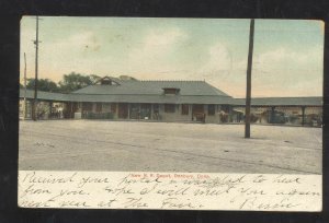 DANBURY CONNECTICUT RAILROAD DEPOT TRAIN STATION CT. VINTAGE POSTCARD