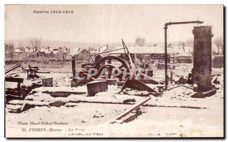 Old Postcard Fismes marl