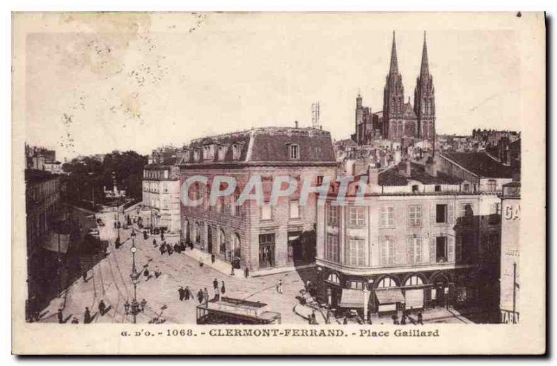 Postcard Old Clernont Ferrand Place Gaillard