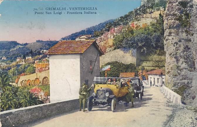 Grimaldi - Ventimiglia - Italy - Border Crossing to France - pm 1920 - DB