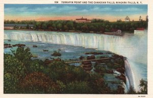 Terripin Point and Canadian Falls,Niagara Falls,MY