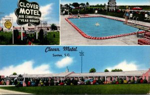 South Carolina Santee The Clover Motel 1957