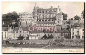 Old Postcard Amboise Chateau