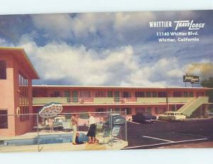 Pre-1980 TRAVELODGE MOTEL Whittier - Los Angeles California CA c0404