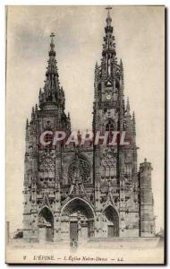 Old Postcard Lepine L & # 39Eglise Notre Dame