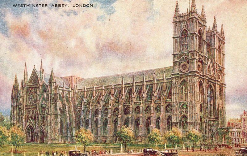 Vintage Postcard 1906 London Westminster Abbey Saint Peter Church Religious Art