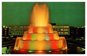 Postcard FOUNTAIN SCENE Springfield Missouri MO AS4542