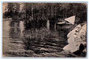 c1910 French River North Bay Ontario Canada Posted Antique Postcard