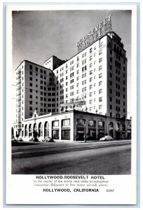 c1950's Hollywood Roosevelt Hotel Hollywood California CA RPPC Photo Postcard