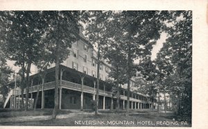 Neversink Mountain Hotel Historical Landmark Reading Pennsylvania PA Postcard