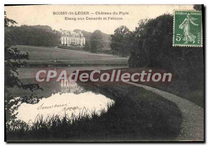 Postcard Old Boissy St Leger Chateau Du Piple