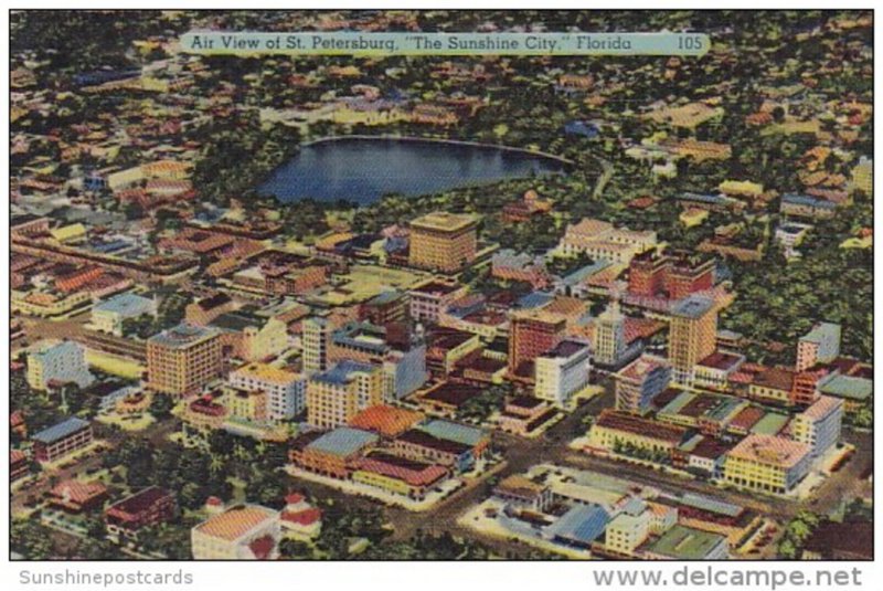 Florida Sunshine City Air View Of Saint Petersburg The Sunshine City