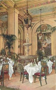 Chicago Illinois C-1910 Donatello Fountain Hotel La Salle Postcard 12683
