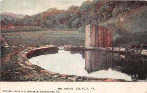 C45/ Elliston Virginia Va Postcard c1910 Big Spring Murrell Scene