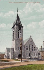 Massachusetts Brockton First Congregational Church 1910