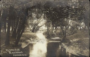 Reinbeck Iowa IA Blackhawk Stream Real Photo c1910 Vintage Postcard