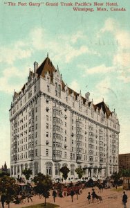 Vintage Postcard 1914 Fort Garry Grand Trunk Pacific's New Hotel Winnipeg Can.