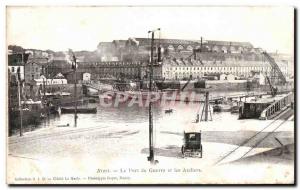 Old Postcard Brest Port War And Workshops