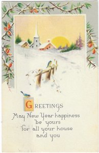 Greetings May New Year Happiness Be Yours