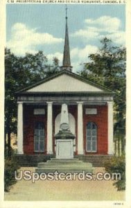 Presbyterian Church & Kalb Monument - Camden, South Carolina SC  