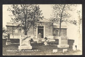 RPPC BELLE PLAINE IOWA CEMETTERY GRAVES VINTAGE REAL PHOTO POSTCARD