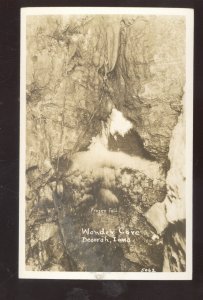 RPPC DECORAH IOWA WONDER CAVE INTERIOR FORSEN FALLREAL PHOTO POSTCARD