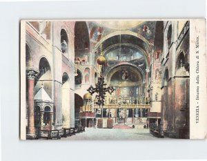 Postcard Interno della Chiesa di S. Marco Venice Italy