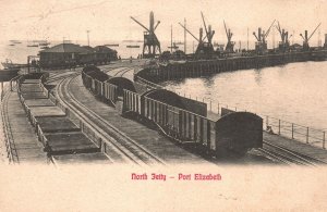 Postcard Real Photo N Jetty Historical Harbor Bay Port Elizabeth South Africa