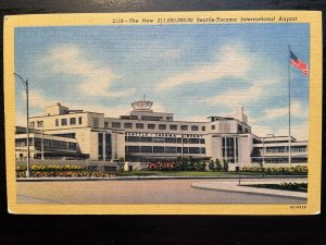 Vintage Postcard 1950 Seattle-Tacoma International Airport Washington 